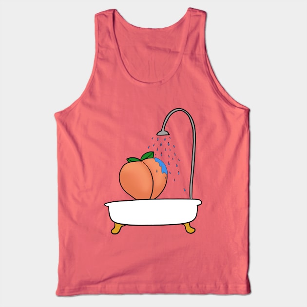 The Cleanest Peach Tank Top by okaycraft